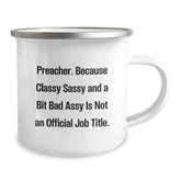 Preacher Camping Mug Funny Gift for Preacher Friends and Family - Sassy Preacher Unique Christmas Unique Gifts - Image 2